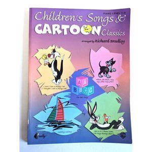 Children's Songs & Cartoon Classics Piano Level 1 -2 Music Richard Bradley